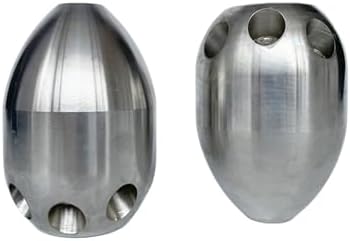 Stainless Steel Sewer Jetter Nozzle, 1" Female, Front 1 Back 8 - Image 3