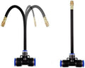 Sprayer Nozzle with T-Connector Water Mist Nozzle Flexible Pipe Wear-Resistant Plant Watering Tool for Irrigation Systems Atomizing Nozzle + 12mm tee Belt 50pc by Unknown