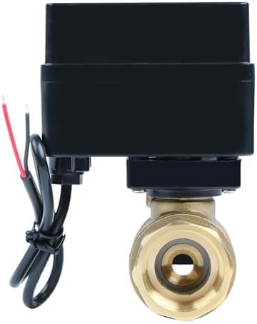 U.S. Solid Motorized Ball Valve- 3/4" Brass Ball Valve with Full Port, 9-36V AC/DC, 2 Wire Auto Return Setup, Normally Closed (N/C) - Image 3