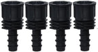 4PCS 1/2" 3/4" Threaded 16 20 25MM PE Hose Barb Tee Connector Adapter Tubing Joints Garden Drip Irrigation Coupling Repair(KSL01-211-4PCS) by Unknown