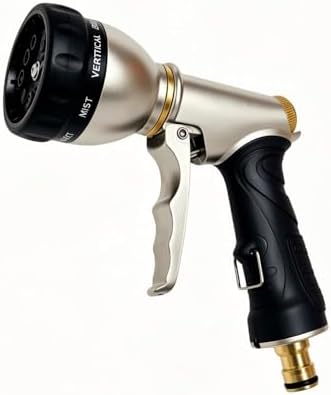 Heavy Duty Hose Nozzle, Metal Garden Water Hose Sprayer by Unknown