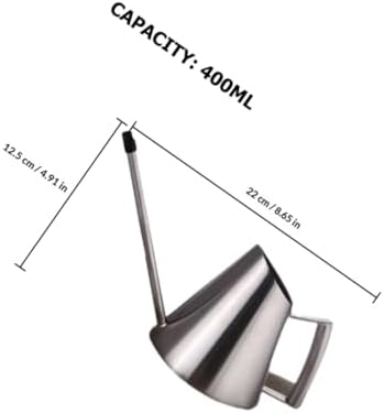 CALLARON Long Spout Watering Can Stainless Steel Metal Watering Pot 400ml for Indoor and Outdoor Plants Gardening Flower Supply - Image 2