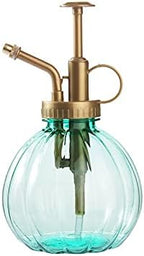 SUNESA Watering Can Plant Mister Spray Watering Can 350ML Vintage Flower Watering Can with Pump Plant Hand Press Spray Bottle Plant Mister - Clear Glass Spout Water Can (Color : White) by Unknown