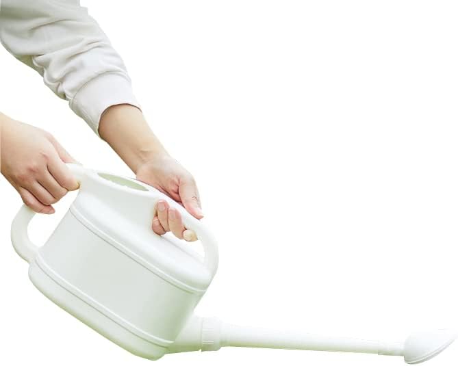 Watering Can for Indoor & Outdoor Plants, Long Spout Watering Can with Stainless Steel Shower Head 4 L/1 Gallon (White) by Layboo