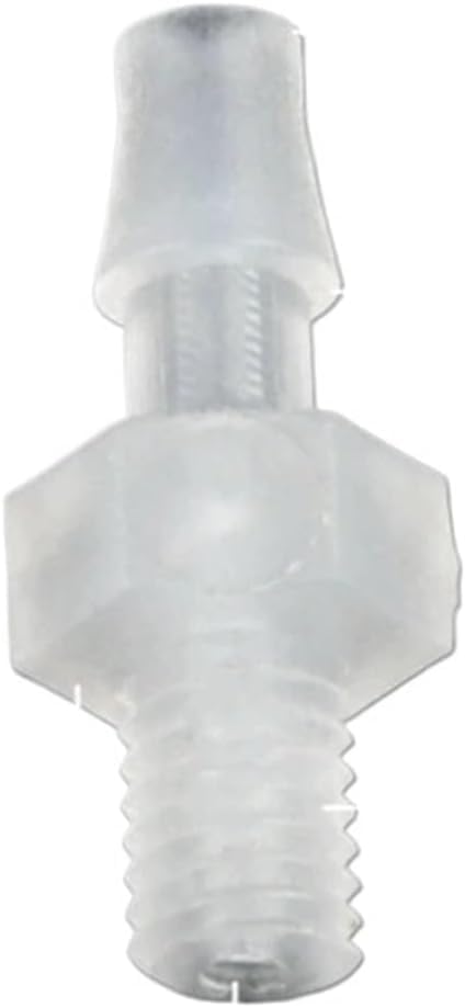 10 Pcs M6 to 2mm PP/PE Hose Connector, Straight Barb Adapter for Irrigation Tubing, Aquarium Air Pump, Water Pipe Joint(M5-3.9mm,25 pieces) by Unknown