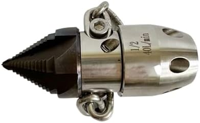 3/8 1/2 40-100L 360° Rotating Pagoda Nozzle 300bar for Sewer - Image 3
