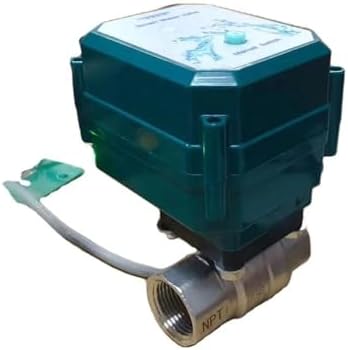 Smart Wifi Water Valve 5V wifi automatic shut off stainless steel motorized flow control valves(DN20) by Unknown