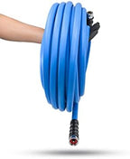 BluSeal Hot/Cold Water Rubber Garden Hose, 100% Rubber, Ultra-Light, Super Strong, 500 PSI, 50F to 190F Degrees, High Strength Polyester Braided (3/4" x 6') - Image 3