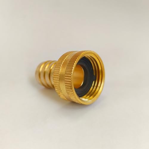 10Pcs 1/2" Barb x 3/4" Female GHT Thread Swivel Brass Garden Water Hose Pipe Connector Copper Fitting with Stainless Clamp House/Boat/Lawn/Power Wash/Irrigation - Image 3