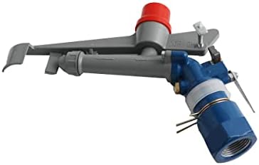 1'' Agriculture Irrigation Spray Gun Sprinkler Large-Area Irrigation Spray Gun Garden Farm Watering Sprinkler 360° Adjustable Watering for Farms, Orchards, Tea Gardens, Forestry - Image 4