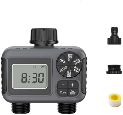 Insoma 2-Zone Sprinkler Timer Programmable Garden Hose Timer Water-Saving Irrigation Controller Compatible with Lawn Yard Drip Systems IPX5(G Thread) by Unknown