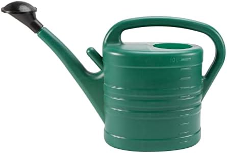 Watering Can with Green 10 litre 2 Gallons Garden Flower Water Bottle Watering Kettle with Handle Long Mouth by Unknown