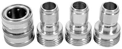 for Garden Hose Quick Connection Kit Plugs Socket for Hooking Up Foam Cannons & More - Image 2