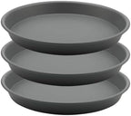 TITE Plant Saucer Heavy Large Planter Durable Thicker Plastic Plant Trays for Indoors and Outdoor,Plant Saucer Drip Trays (Grey, 16 inch) by Grandisk