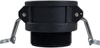 2 pcs Poly cam lock fittings (3" Part B) Cam & Groove Hose Fitting, Male Aadapter x Female NPT Thread Polypropylene Camlock Fittings (3") - Image 3