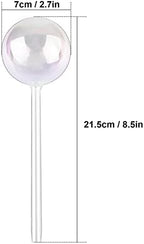 [6 PCS] Light Iridescent Rainbow Gradient Color Clear Glass Self-Watering System Spikes, Automatic Plant Waterer Bulbs - Image 2