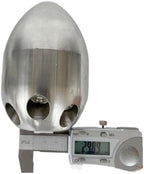 Stainless Steel Sewer Jetter Nozzle, 1" Female, Front 1 Back 8 by Unknown