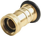 Brass Fire Hose Nozzle 1 Inch NH High Pressure Spray Brass Nozzle 1" NH/NST for Fire Hose Fireman Style Brass Nozzle 1 Inch for Use 1 Inch NH Brass Nozzle High Flow Water Sprayer Leak-Proof Brass Hose by Unknown