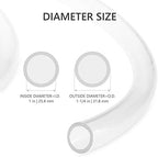 Eastrans 50ft x 1" Dia Clear Vinyl Tubing, Flexible Plastic Hybrid Tubing - Image 4