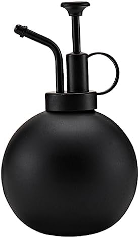 Black Watering Can 500ml Xmas Stainless Steel for Flowers and Plants by Parliky