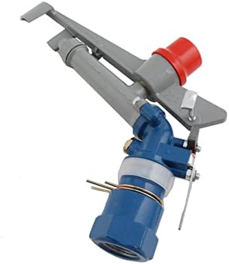 1'' Agriculture Irrigation Spray Gun Sprinkler Large-Area Irrigation Spray Gun Garden Farm Watering Sprinkler 360° Adjustable Watering for Farms, Orchards, Tea Gardens, Forestry - Image 3