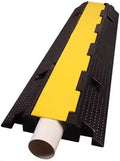 Cable Protector Ramp 1 Channel Rubber Cable Protection Ramp, Garden Hose Protector for Driveway， 18000lb Axle Capacity Cord Cable Protector by Unknown
