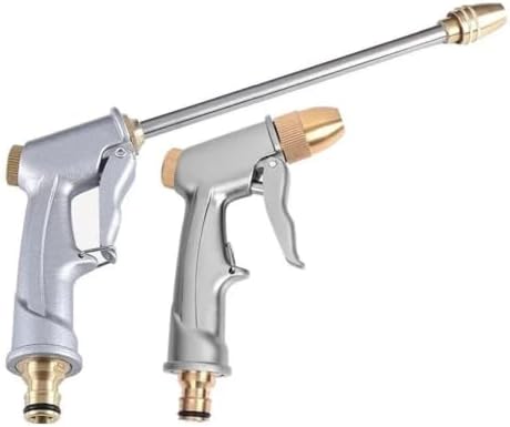 Adjustable Garden Sprayer High Pressure Water Hose Nozzle Spray Gun for Watering Plants(Gray long Mouth) - Image 4