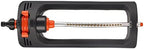 Automatic Oscillating Lawn Sprinkler with 19 Adjustable Spray Patterns Aluminum Alloy Body Heavy-Duty Plastic Base for Garden Irrigation & Yard Watering - Image 2