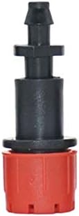 Hose Connector Adjustable Dripper with 6mm Hole, 1/4 Inch Three-Way Threaded Connector with Barb, Micro Drip Irrigation, 200 Anti-Clogging Drippers (Color : C) - Image 5