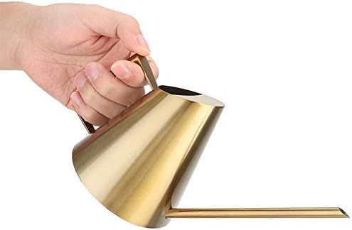 Fdit Stainless Steel Watering Can with Long Spout Steel Plant Waterer Watering Pot Sprinkle Pot Garden Flowers Plants Flower Tool(400ml) - Image 2