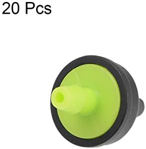 uxcell Pressure Compensating Dripper 8GPH 30L/H Emitter for Garden Lawn Drip Irrigation with Barbed Hose Connector Plastic Green 20pcs (Pack of 4) - Image 3