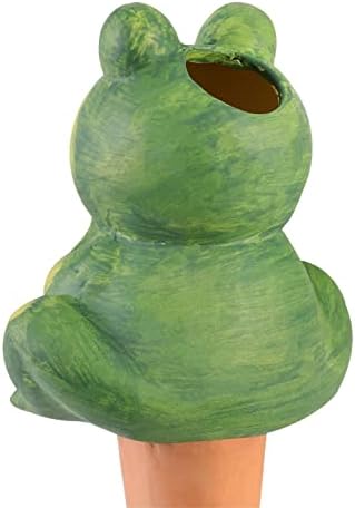 4-Pack Frog Plant Watering Globes Decorative Self Watering Spikes Planter Insert Terracotta Plant Watering Devices Automatic Plant Waterer for Indoor Outdoor Plants - Image 2