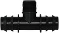 4PCS 1/2" 3/4" Threaded 16 20 25MM PE Hose Barb Tee Connector Adapter Tubing Joints Garden Drip Irrigation Coupling Repair(KSL01-298-4PCS) by Unknown