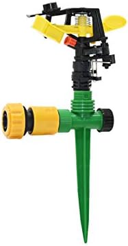 Garden Sprinkler Garden Rotating Nozzle with Supporting Nail, Seesaw Nozzle, Adjustable Angle Water Nozzle for Irrigating Lawn 1 (Color : 3I4) by Lrjskwzc