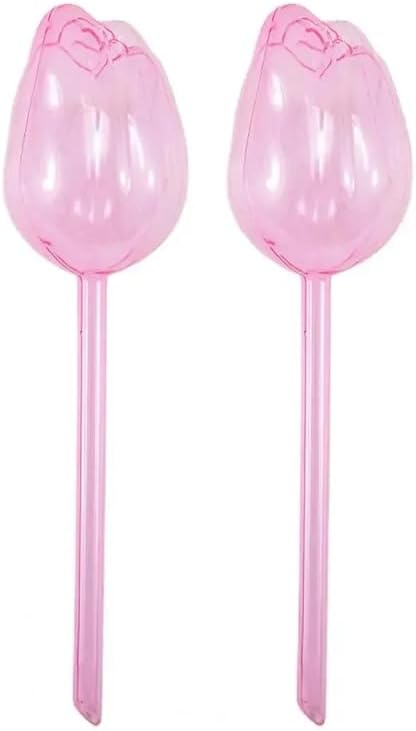 Simulated Glass Automatic Plant Watering Bulbs Shape Flower Plant Water Dripper Lightweight Plant Device Drip(C 2pcs) by Unknown