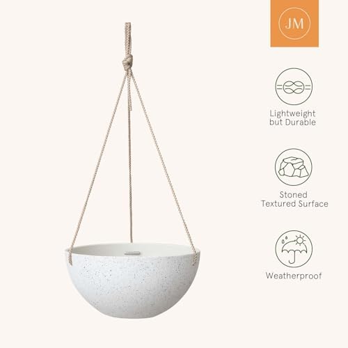 LA Jolie Muse Hanging Planter Baskets for Indoor Plant, Set of 2, 9.84 Inch - Image 3