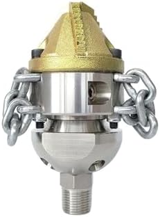 3/8" 1/2" High Pressure Rotating Chain Nozzle 40L 70L for Sewage Sludge Blasting & Pipeline Dredging Machine(With timing function) by Unknown