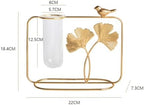 Xmas Glass Vase for Hydroponics Plants, Nordic Ginkgo Leaf Ornament - Image 6