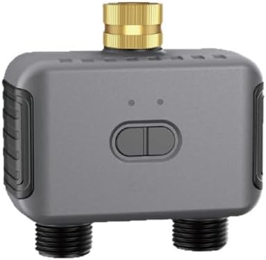 BT Sprinkler Timer, Double Outlet 2 Zone Irrigation Timer, Automatic Water with Rain Delay & Manual Watering, Ideal for Garden Hose, Yard & Lawn (US Plug) - Image 2