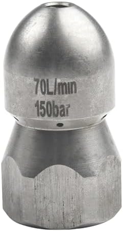 Multi Port Drain Jet Nozzle, Stainless Steel, 1 Front 6/8 Rear by Unknown