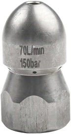 Multi Port Drain Jet Nozzle, Stainless Steel, 1 Front 6/8 Rear by Unknown