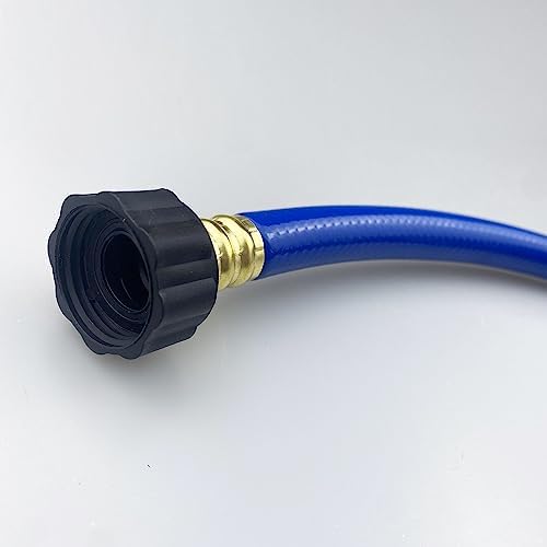 Darnassus PVC Garden Hose 1/2 Inch, 100 FT Flexible Water Hose Blue with Male and Female Plastic Fittings - No Leaking and Lightweight for Household Outdoors Lawns Patio - Image 4