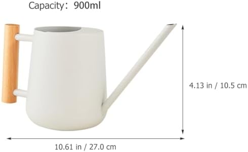 Metal Watering Can 900ml Iron Wooden Handle for Xmas Indoor Plants - Image 2