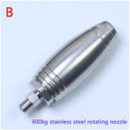 Rotary 500kg Ultra-high Pressure Ceramic Car Washing Machine Nozzle, Stainless Steel Quick Connect Water Gun Nozzle Nozzles - Image 2