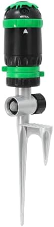 RESTMO Gear Drive Sprinkler with Step Spike Base, Green by Restmo