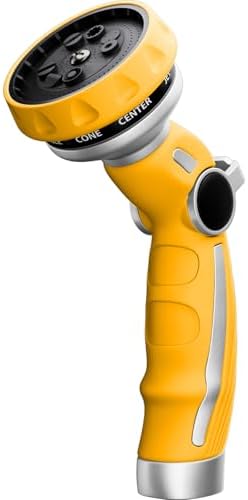 RESTMO Hose Nozzle Heavy Duty, Metal Water Hose Sprayer for Garden by Restmo