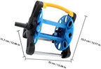 Lurrose Garden Hose Reel Storage Rack 35M Capacity Freestanding Water Hose Holder with Handle for Outdoor Lawn and Garden Gardening Equipment - Image 2