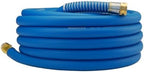 Wiseflow Garden Hose 50FT x 3/4", Heavy Duty Rubber Hose, Water Hose with Five Layered Braiding, Male Female Fittings, 1200PSI Burst, 300PSI Working for Yard, Car Wash, Pets (Blue) by Unknown