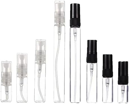 50pcs Empty Glass Perfume Bottles 2ml 3ml 5ml 10ml Refillable Sample Vials by Unknown