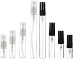 50pcs Empty Glass Perfume Bottles 2ml 3ml 5ml 10ml Refillable Sample Vials by Unknown
